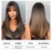 Buy Testar 24 Brown Wig with Bangs - Long Straight Dark Brown Wigs for Women | Natural Art Hair for Daily Wear Parties & Cosplay - Buy Online on GoSupps.com