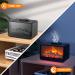 Yunyoda Aroma Diffuser with Flame Effect - 300ml Essential Oil Humidifier for Home Office & Yoga | Automatic Shut-off & 3 Brightness Settings - Buy Online on GoSupps.com