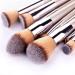 Champagne Makeup Brush Set - 10 Premium Beauty Tools for Foundation Blush & Eye Shadow - International Shipping Available - Buy Online on GoSupps.com