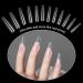 240 Pcs Clear Full Cover Trapezoidal Coffin Nail Tips - False Ballerina French Acrylic Extension for Salon and Home DIY Nail Art - Buy Online on GoSupps.com