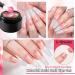 U-shinein 2x10ml Solid Nail Glue Gel Kit Clear & Colorful Pink for Acrylic Nails Press-On Tips & Nail Art - Best Adhesive for Manicure - Buy Online on GoSupps.com