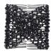 1pc Women Hair Accessories Beaded Elastic Hair Claw Hairpin Magic Comb Up-Do Hairstyle Bun Maker Styling Tool (Color : BK)