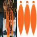 YDDM PRE Stretched Braiding Hair Extensions 26 inch 3packs Extensions Kunsthaar Braids Orange Hair Extension Art hair for braid Extension for Braids Jumbo Braids Haar (26 inches orange#) 66cm-26 inches (3 SPALL) Orange##