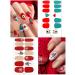 Kalolary 8 Leaves Nail Art with Nail File - Christmas Sticker Decals for Stunning Manicure | Self-Adhesive Fashion Decoration - Buy Online on GoSupps.com
