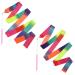 SAVITA Dance Ribbons, 78.7 Inch Gymnastics Ribbon Streamers with Ribbon Dancer Wand, Twirling Ribbons for Kids Girls Adults Dancing Training Birthday Party Favors (2pcs)