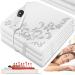 Kesser heat under bed 150x80cm with automatic switch -off remote control |Heating blanket with 3 temperature levels |Heat bed pad for the bed mattress heating |Heat ceiling made of soft fleece heating cushion 150x80cm white - with pattern