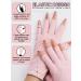 Kalolary Anti UV Gloves for Nail Lamp UPF50+ UV Protection Gloves for Manicure Nail Art Fingerless UV Shield Gloves for Women Girls Gel Manicures (Pink) - Buy Online on GoSupps.com