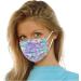 Goddess Accent 50 Pack Disposable Face_Mask Cute Floral Tie Dye Printed Protection for Adults Women - Buy Online on GoSupps.com