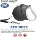 Fida Retractable Dog Lead Extendable 8m Heavy Duty Pet Walking Leash for Medium Large Dog up to 50kg Tangle Free. One-Hand Brake Dog Leads Strong Retractable for Large Breed Dogs - Black 8m (pack of 1) Black - Buy Online on GoSupps.com