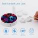 Psychedelic Skulls & Roses Contact Lens Travel Kit | Portable Cute Contact Lens Box with Mirror for Daily Outdoor Use - Buy Online on GoSupps.com