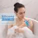 HIEERBUS Silicone Body Scrubber Gentle Exfoliating Body Scrubber in Shower Silicone Loofah with Easily Lather Bristles Long Lasting and More Hygienic Than Traditional Shower Loofah 1Pack Blue  - Buy Online on GoSupps.com