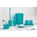 iDesign Finn Compact Round Plastic Trash Can - Teal, 7.64 x 10 - Bathroom, Bedroom, Home Office, Dorm - Buy Online on GoSupps.com