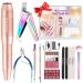 Nail Kit Set  Nail Machine with Nail Clippers and Other Nail Tools  Electric Nail File Manicure Tools Beauty Gift Set for Salon Home(Gold)