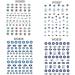 Self-adhesive Design for Nail Salons Easy to Apply Lucky Blue Colorful Evil Eye Nail Sticker Eye Evil Nail Art Sticker 3D Nail Decals(WG841) - Buy Online on GoSupps.com