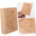 HOMSFOU 1pc Wooden Cookie Santa Candy Christmas Santa Holiday Molds Wood Cookie Xmas Cookie Ice Cream Chocolate Fudge Xmas Cookie Making Mold Embossed Embossing Machine 3D - Buy Online on GoSupps.com