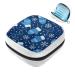 GIAPB Sanitary Napkin Storage Bag Period Bag Tampon Bag Makeup Bag Pad Pouch Blue Mittens and Snowflakes Color1956