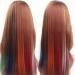 48 Pcs Colorful 21 Inch Straight Clip in Hair Extensions - Rainbow Multi-color Synthetic Long Hairpiece for Women, Girls, and Kids - 24 Colors, Perfect for Parties and Highlights - Buy Online on GoSupps.com