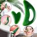 Large Body Gua Sha Massage Tool Set for Muscle Scraping and Anti-Cellulite Spa Treatment - Green - Buy Online on GoSupps.com