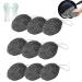 Stainless Steel Scourer with Lanyard Stainless Steel Scrubber Lanyard Wire Balls Reusable Washing Up Sponge for Cleaning Dishes Pots Pans & Grills 9pc