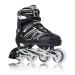 KIKSTYO Adjustable Inline Skates for Kids and Adults,Women Blades Roller Skates with Full Light Up Wheels for Girls and Boys Outdoor Black Size X-Large(7M/8W-10M/11W US) Negro