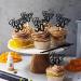 18pcs Black Glitter Happy 30th Dessert Cupcake Pick for Cheer to 30 Years Old Theme Decor Supplies Men Women Happy Birthday Wedding Anniversary Party Decoration - Buy Online on GoSupps.com