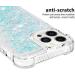 Tivenfezk Nadoli Glitzer Treisand Shell for iPhone 15 Pro Max - Shockproof Silicone & Transparent TPU Quicksand Case - White Blue Protective Cover - Buy Online on GoSupps.com