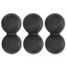 Verdant Touch Fitness Massage Ball Silicone Peanut Massage Ball 3 Pack for Neck Shoulder Muscle Relaxation Black