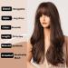Shop Honybia Long Smooth Ombre Brown Wigs for Women - Realistic Synthetic Heat-Resistant Cosplay Hair for Carnival & Theme Parties - Buy Online on GoSupps.com