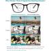 Gaoye Multifocus Blue Light Blocking Reading Glasses for Women Men - Light Black 2.5x - Buy Online on GoSupps.com
