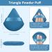 Start Makers 4PCs Velvet Triangle Powder Puffs - Soft & Reusable Makeup Sponge for Powder Foundation (Blue) - Buy Online on GoSupps.com
