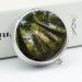 Round Pill Box - Forest Nature Print 3 Compartment Decorative Metal Organizer - Portable Pocket Medicine Case - Buy Online on GoSupps.com