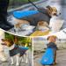 Waterproof Dog Raincoat Jacket for Small, Medium, Large Dogs - Blue & Grey Medium Size - Buy Online on GoSupps.com