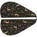 Quick-Dry Hair Towel Wrap - Buttoned Towel Turban for Fast Hair Drying | Christmas Gold Deers1 - Buy Online on GoSupps.com