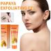 Papaya Whitening Deep Exfoliator Facial Scrub Exfoliating Cleanser Papaya Whitening Peeling Gel Whitening Brightening Exfoliating Peeling Gel for Women Girls for All Skin Types 100ml - Buy Online on GoSupps.com