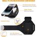 Universal Sports Phone Holder for Jogging | Running Belt for iPhone 14 Pro Max & Galaxy S23 Ultra | Headphones Bag & Cell Phone Pocket - Black - Buy Online on GoSupps.com