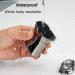 Electric Mini Travel Shaver for Men - Pocket Size Washable Razor | Rechargeable Cordless Shaving - Silver - Buy Online on GoSupps.com