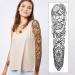 SOOVSY Full Arm Temporary Tattoo with Bird, Daisy, Rose, Peony Design - 46 Sheets for Women, Girls, Boys. Half Arm Fake Tattoos for Men - Realistic Sleeves - Buy Online on GoSupps.com