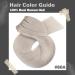 Moresoo 22 Inch White Blonde Human Hair Weft Extensions - 100g/Pack #60A - Buy Online on GoSupps.com