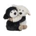 Warmies cuddly toy/cuddly friends "Sheep" set of 2 black and white