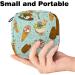 Colorful Hand-Drawn Ice Cream Menstrual Pad & Cup Bags - Portable Zipper Storage for Teens & Women - Buy Online on GoSupps.com