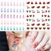 WOKOTO 12 Sheets Kids Nail Stickers - Self-Adhesive 3D Nail Art Decals for Girls, Women - Cute Carton Flowers, Animals, Fruits - Nail Decals KIT1 - Buy Online on GoSupps.com
