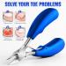 Nail Clippers for Strong Toenails Professional Nail Clippers Toenail Scissors Thick Nails Toenail Scissors Head Cutter for Toenails (Blue Manicure Clippers) - Buy Online on GoSupps.com