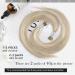 Moresoo Real Hair Extensions 45 cm Bondings - Ash Blond & Platin Blond I-Tip 40g #P18/613 - Buy Online on GoSupps.com