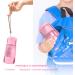 Rainpal Portable Travel Dog Drinking Bottle - On-the-Go Pet Water & Food Container | Compact Durable & Slightly Leak-Proof | Rosa Pink Upgrade for Hiking & Walking - Buy Online on GoSupps.com