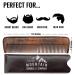 Wooden Anti-Static Hair Comb with Fine and Medium Teeth - Perfect for Head, Beard, and Mustache - Includes Premium Carrying Pouch - Gift Box Included - Buy Online on GoSupps.com