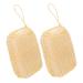 FOMIYES 2pcs Bath Brush Bath Scrubber Cleaning Sponges for Household Use Shower Brush for Body Exfoliating Bodyrs Large Sponge Block Natural Sponge Shower Scrubber for Body Sisal Sponges