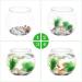 POPETPOP Plastic Fish Bowl Small Fish Tank Desktop Fish Tank Clear Round Fish Bowl 19.5X19.5X18CM Transparent - Buy Online on GoSupps.com
