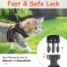 Rabbitgoo Kitten Harness and Leash Set - Escape Proof Walking Vest for Small Cats - Adjustable Outdoor Harness with Reflective Strips - Geometric Pattern Small Orange&Red - Buy Online on GoSupps.com
