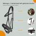Marengos Soft Bitless Leather Bridle & Reins for Warmbloods | Anatomically Shaped Neck Piece | Premium Horse Accessories in Black - Buy Online on GoSupps.com