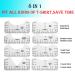 LBttnny Tshirt Ruler Guide - Heat Press Alignment Tool for Vinyl HTV - Sewing Accessories Supplies - Cricut Easy Press and Mug Tool - 10 Pack Transparent PVC Bundle - Buy Online on GoSupps.com